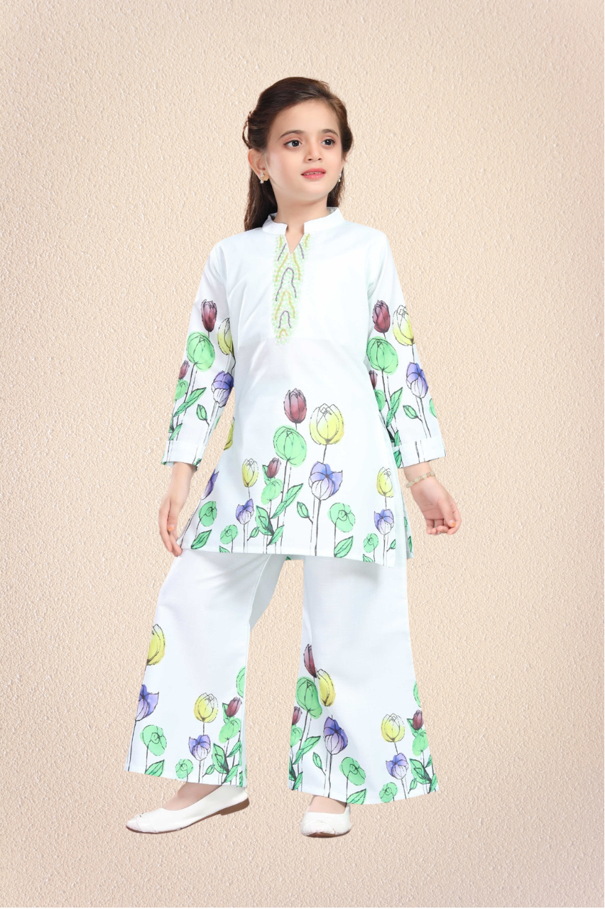 Floral Premium Co-ord Set for Girls