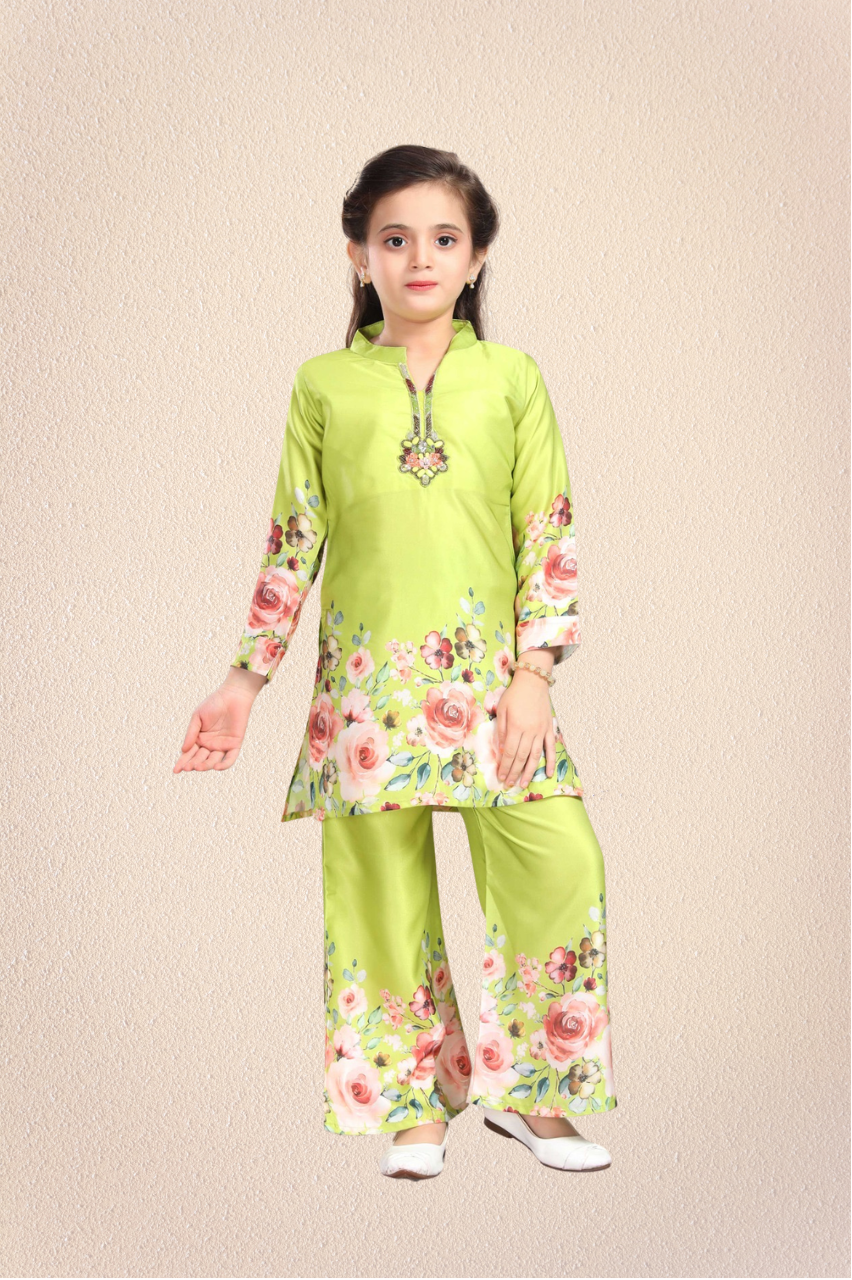 Floral Premium Co-ord Set for Girls