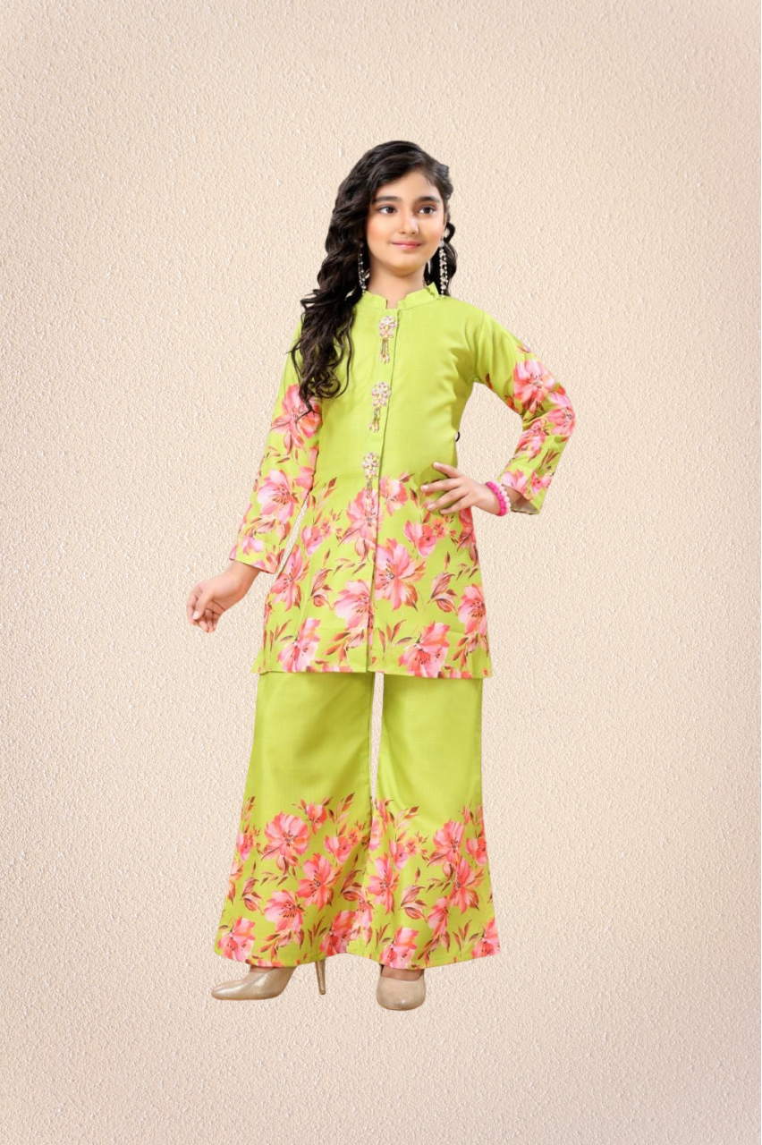 Floral Premium Co-ord Set for Girls
